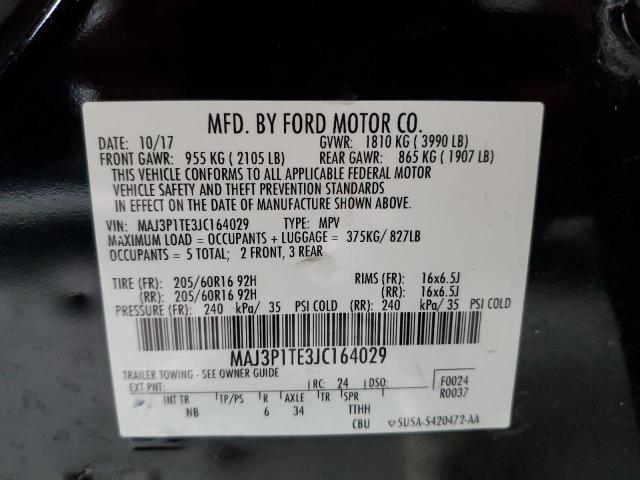 Photo 10 from auction – 2018 FORD ECOSPORT S with VIN MAJ3P1TE3JC164029