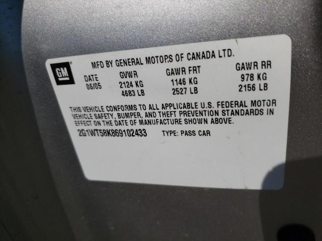 Photo 10 from auction – 2006 CHEVROLET IMPALA LT with VIN 2G1WT58K869102433