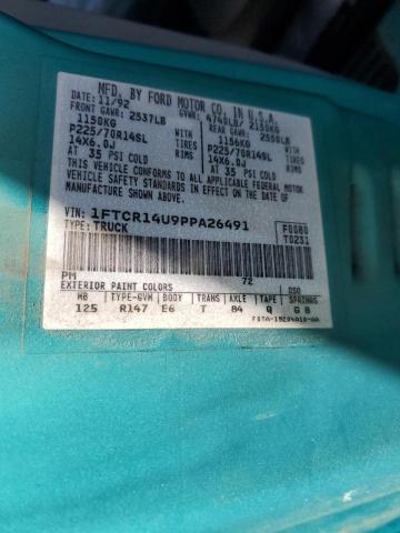 Photo 10 from auction – 1993 FORD RANGER SUP with VIN 1FTCR14U9PPA26491