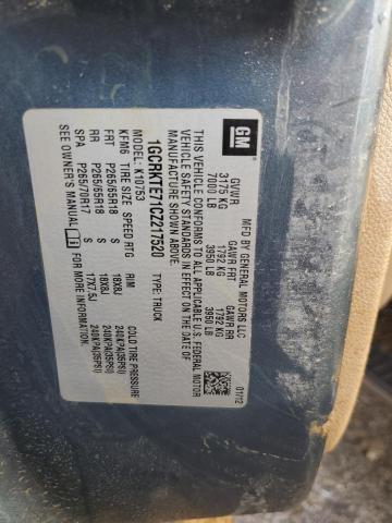 Photo 10 from auction – 2012 CHEVROLET SILVERADO with VIN 1GCRKTE71CZ217520