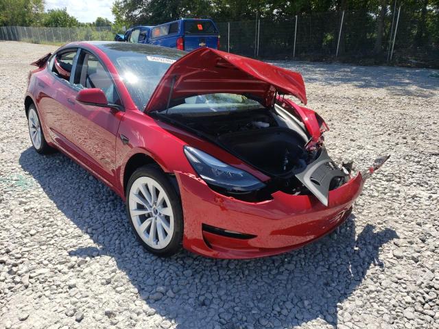 TESLA MODEL 3 2022 with VIN 5YJ3E1EA2NF322119 - Photo from auction