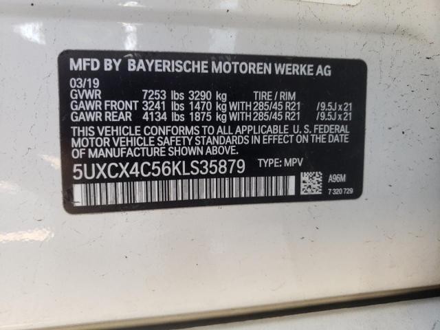 Photo 10 from auction – 2019 BMW X7 XDRIVE5 with VIN 5UXCX4C56KLS35879