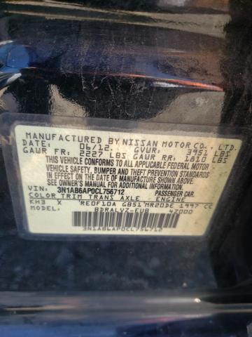 Photo 10 from auction – 2012 NISSAN SENTRA 2.0 with VIN 3N1AB6AP0CL756712