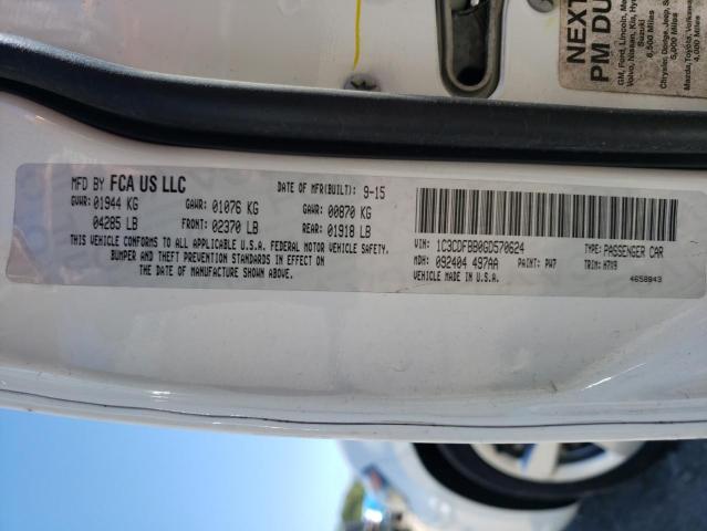 Photo 10 from auction – 2016 DODGE DART SXT with VIN 1C3CDFBB0GD570624