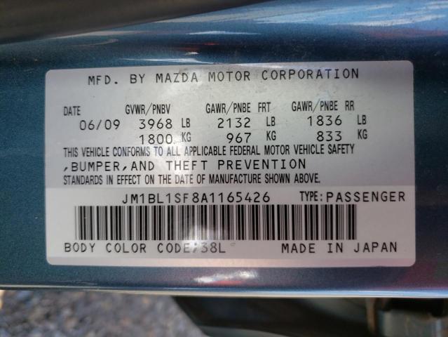 Photo 10 from auction – 2010 MAZDA 3 I with VIN JM1BL1SF8A1165426