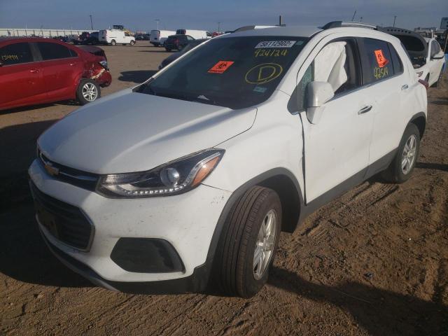 Photo 2 from auction – 2019 CHEVROLET TRAX 1LT with VIN KL7CJPSB4KB924124