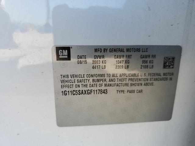 Photo 10 from auction – 2016 CHEVROLET MALIBU LIM with VIN 1G11C5SAXGF117843