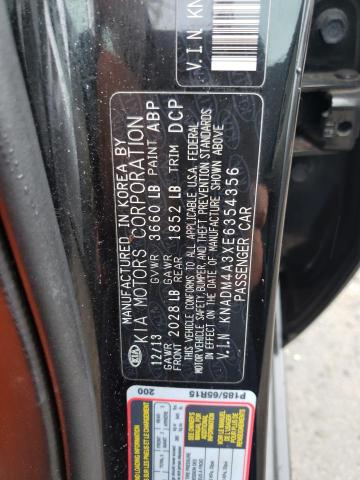 Photo 10 from auction – 2014 KIA RIO LX with VIN KNADM4A3XE6354356