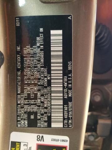 Photo 10 from auction – 2011 TOYOTA VENZA with VIN 4T3ZA3BB5BU043395