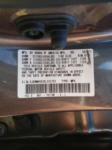 Photo 10 from auction – 2014 HONDA CR-V EX with VIN 5J6RM4H50EL000793