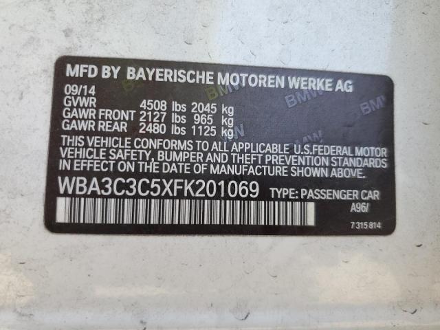 Photo 10 from auction – 2015 BMW 320 I XDRI with VIN WBA3C3C5XFK201069