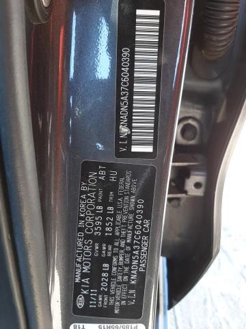 Photo 10 from auction – 2012 KIA RIO EX with VIN KNADN5A37C6040390