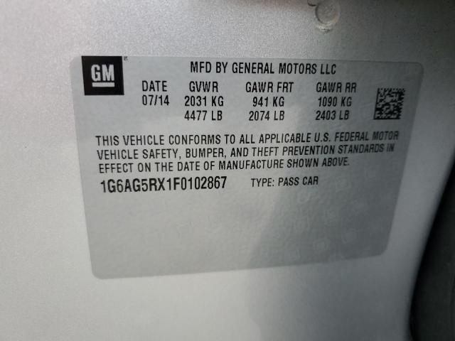Photo 10 from auction – 2015 CADILLAC ATS with VIN 1G6AG5RX1F0102867