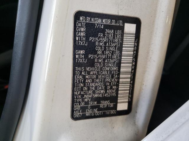 Photo 10 from auction – 2014 NISSAN JUKE S with VIN JN8AF5MR4ET452195