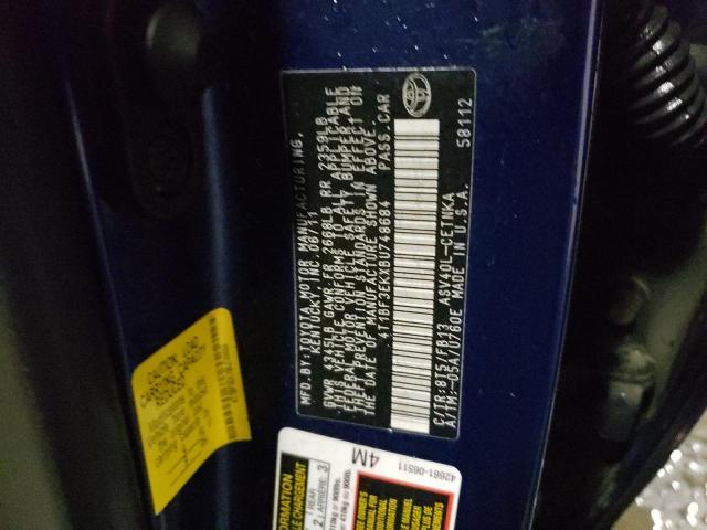 Photo 10 from auction – 2011 TOYOTA CAMRY BASE with VIN 4T1BF3EKXBU748684