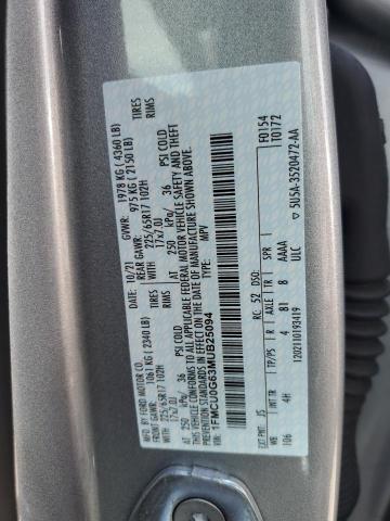Photo 10 from auction – 2021 FORD ESCAPE SE with VIN 1FMCU0G63MUB25094