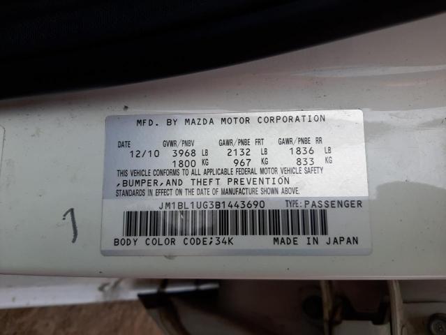 Photo 10 from auction – 2011 MAZDA 3 I with VIN JM1BL1UG3B1443690