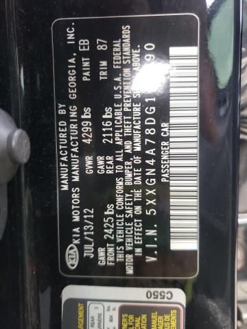 Photo 10 from auction – 2013 KIA OPTIMA EX with VIN 5XXGN4A78DG104890