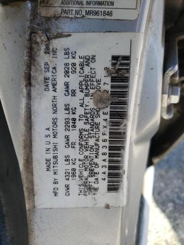 Photo 10 from auction – 2004 MITSUBISHI GALANT ES with VIN 4A3AB36FX4E042712