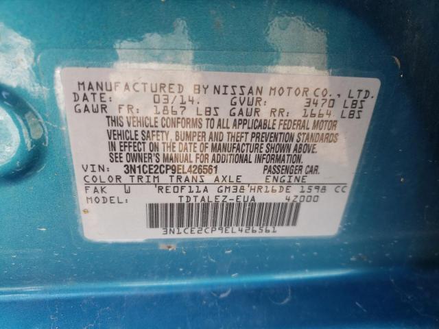 Photo 10 from auction – 2014 NISSAN VERSA NOTE with VIN 3N1CE2CP9EL426561