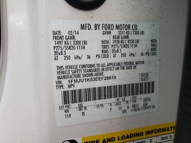 Photo 10 from auction – 2014 FORD EXPEDITION with VIN 1FMJU1K53EEF28810