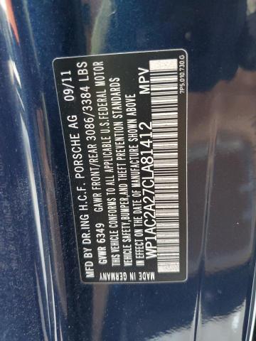 Photo 10 from auction – 2012 PORSCHE CAYENNE TU with VIN WP1AC2A27CLA81412