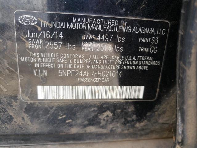 Photo 10 from auction – 2015 HYUNDAI SONATA SE with VIN 5NPE24AF7FH021014