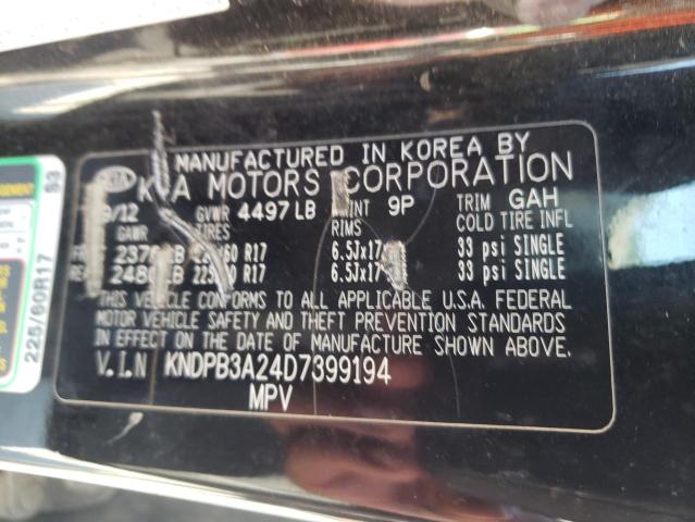 Photo 10 from auction – 2013 KIA SPORTAGE B with VIN KNDPB3A24D7399194