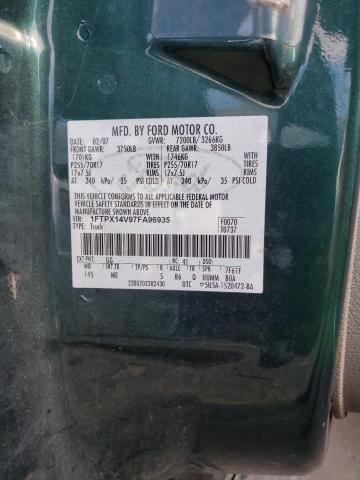Photo 10 from auction – 2007 FORD F150 with VIN 1FTPX14V97FA96935