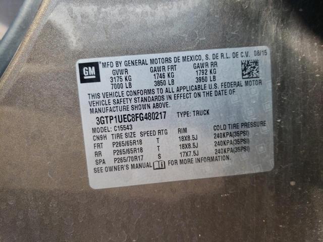 Photo 10 from auction – 2015 GMC SIERRA C15 with VIN 3GTP1UEC8FG480217