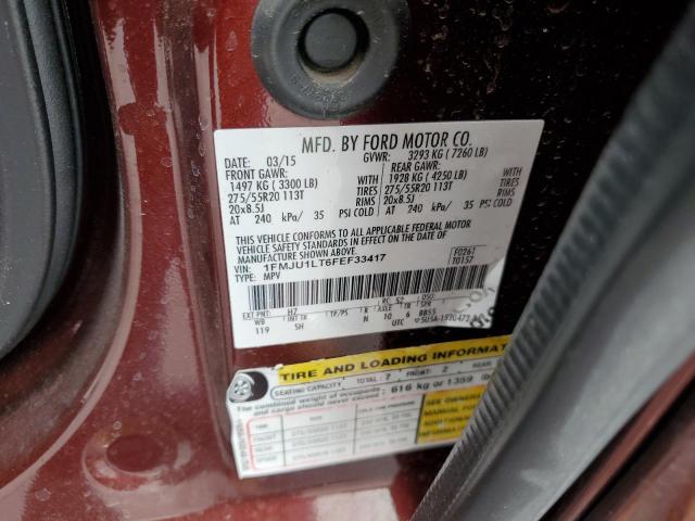 Photo 10 from auction – 2015 FORD EXPEDITION with VIN 1FMJU1LT6FEF33417