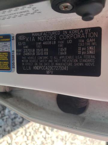 صورة رقم 10 من المزاد - 2012 KIA SPORTAGE E مع VIN KNDPCCA23C7271041