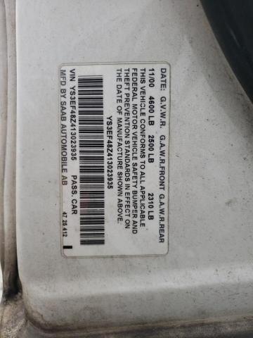 Photo 10 from auction – 2001 SAAB 9-5 SE with VIN YS3EF48Z413023935