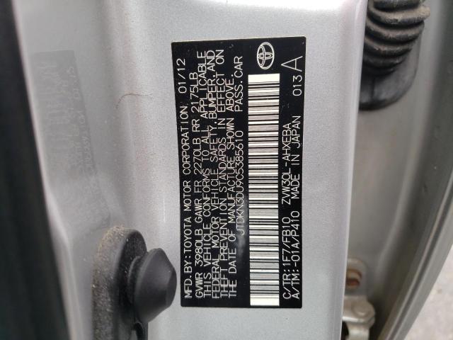 Photo 10 from auction – 2012 TOYOTA PRIUS with VIN JTDKN3DU9C5385610