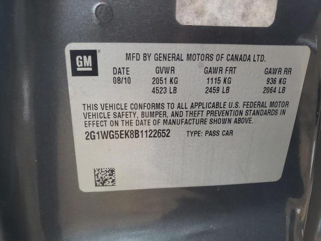 Photo 10 from auction – 2011 CHEVROLET IMPALA with VIN 2G1WG5EK8B1122652