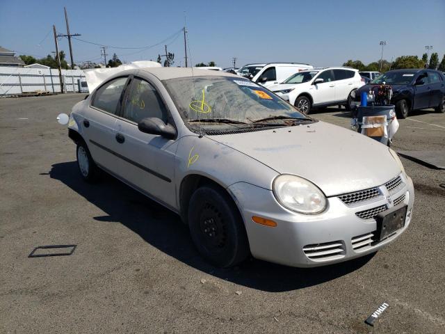 DODGE NEON BASE 2005 with VIN 1B3ES26C75D207628 - Photo from auction