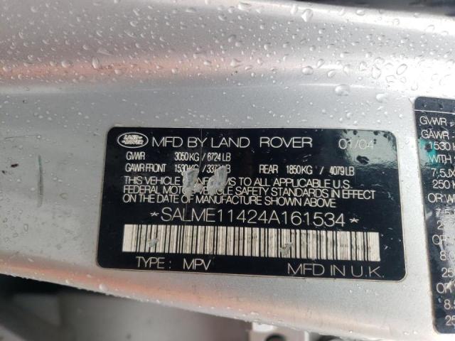 Photo 10 from auction – 2004 LAND ROVER RANGE ROVE with VIN SALME11424A161534