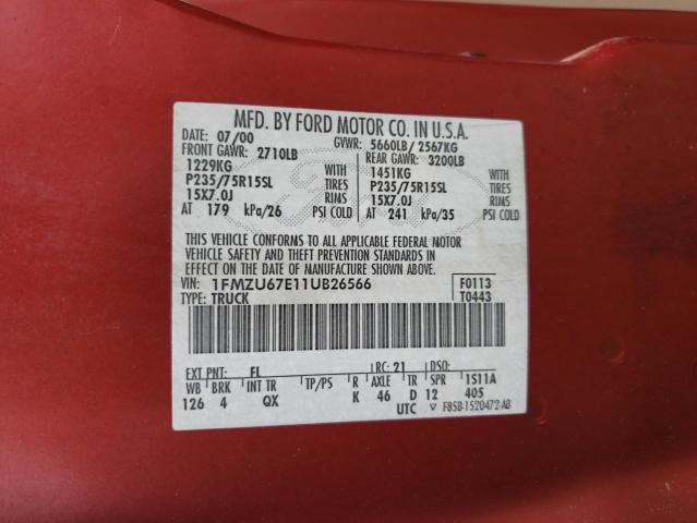 Photo 10 from auction – 2004 FORD EXPLORER S with VIN 1FMZU67E11UB26566