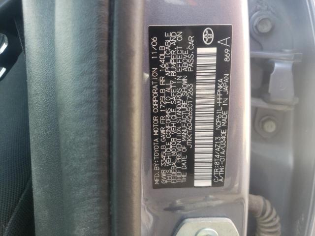 Photo 10 from auction – 2006 TOYOTA SCION XA with VIN JTKKT604265017263