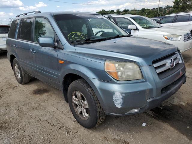HONDA PILOT EX 2006 with VIN 2HKYF184X6H544760 - Photo from auction