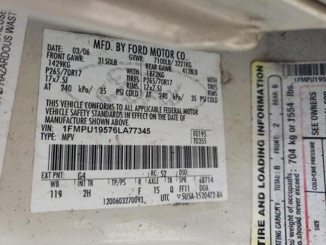Photo 10 from auction – 2006 FORD EXPEDITION with VIN 1FMPU19576LA77345