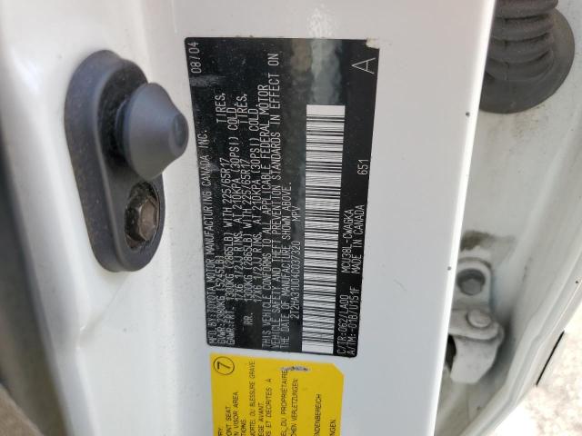 Photo 10 from auction – 2004 LEXUS RX 330 with VIN 2T2HA31U04C037320
