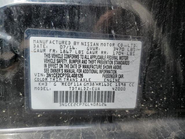 Photo 10 from auction – 2016 NISSAN VERSA NOTE with VIN 3N1CE2CP7GL408126