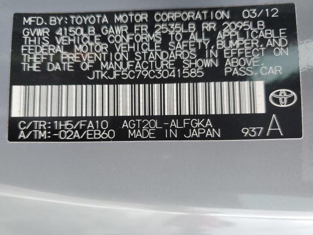 Photo 10 from auction – 2012 TOYOTA SCION TC with VIN JTKJF5C79C3041585