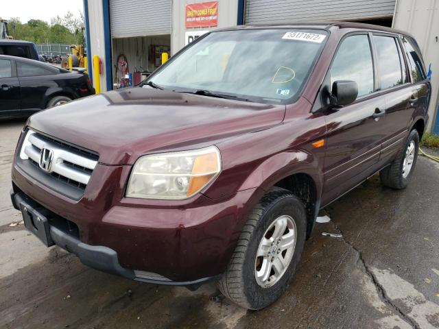 Photo 2 from auction – 2007 HONDA PILOT LX with VIN 5FNYF18177B017894