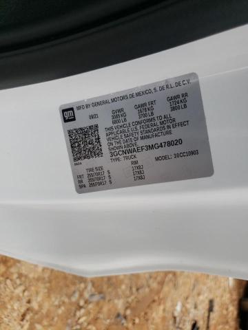 Photo 10 from auction – 2021 CHEVROLET SILVERADO with VIN 3GCNWAEF3MG478020