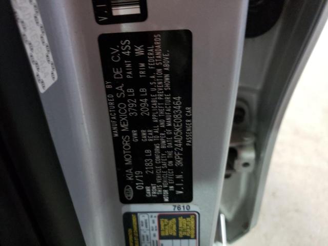 Photo 10 from auction – 2019 KIA FORTE FE with VIN 3KPF24AD5KE083464