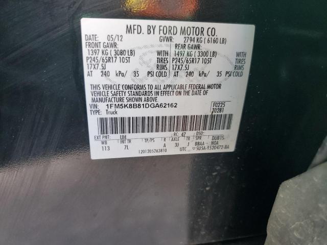 Photo 10 from auction – 2013 FORD EXPLORER with VIN 1FM5K8B81DGA62162