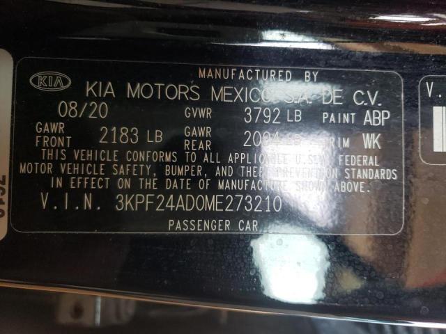 Photo 10 from auction – 2021 KIA FORTE FE with VIN 3KPF24AD0ME273210