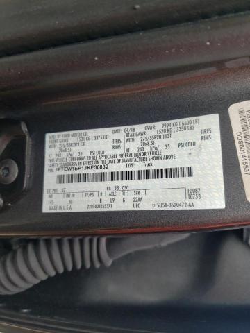 Photo 10 from auction – 2018 FORD F150 SUPER with VIN 1FTEW1EP1JKE36832